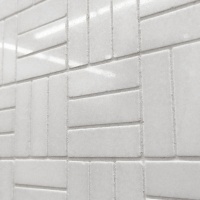 Мозаика из белого мрамора Thassos Tetris 217