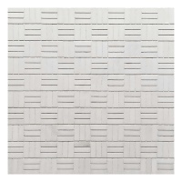 Мозаика из белого мрамора Thassos Tetris 217