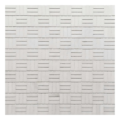 Мозаика из белого мрамора Thassos Tetris 217