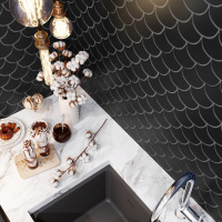 Мозаика керамическая Kotto Ceramica SCALES SC 6022 Graphite Black 240 x 240 x 9 ( 0,037 m.2 ) Мозаика керамическая Kotto Ceramica SCALES SC 6022 Graphite Black 240 x 240 x 9 ( 0,037 m.2 )