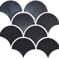 Мозаїка керамічна Kotto Ceramica SCALES SC 6022 Graphite Black 240 x 240 x 9 (0,037 m.2)