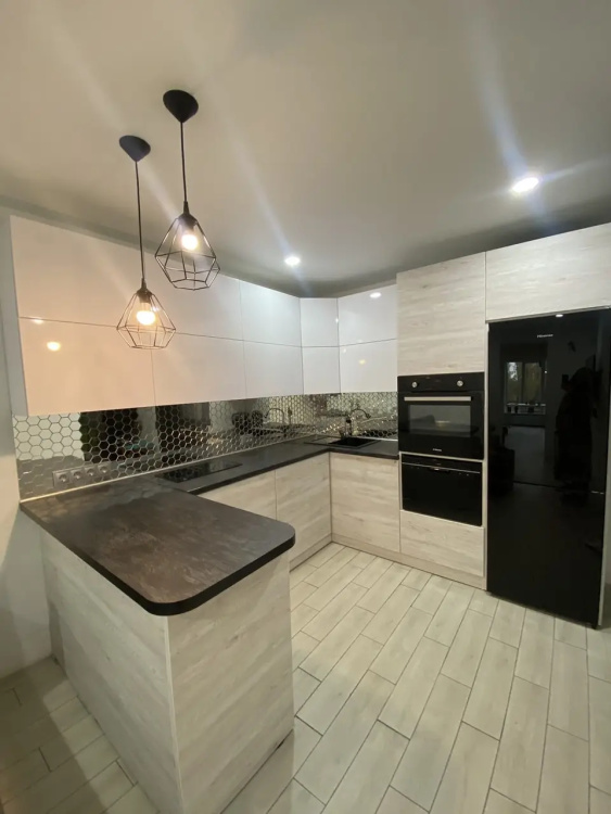 Мозаїка дзеркальна DecorStoneHub Zs-hex-Z срібляста 304х303 мм соти для зонування простору та ніш