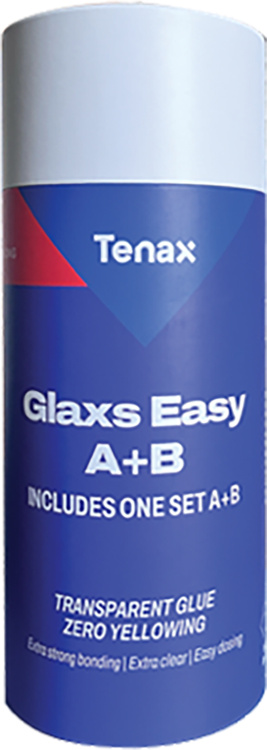 Клей эпоксидный Tenax Glaxs Easy A+B прозрачный 600 г нежелтеющий для камня кварца керамики