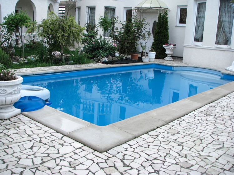 Брекчия мраморная без сетки, белая 20мм