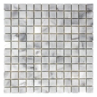 Мозаїка з мармуру Полірована МКР-2П (23x23) White BI Мозаїка з мармуру Полірована МКР-2П (23x23) White BI