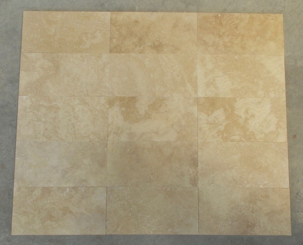 Плитка з травертину Classic Light Filled and Honed 1,2 х30, 5х61 см, бежева матова заповнена шліфована Standart