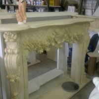 Камінний портал №3112 з мармуру Galala Beige Камінний портал №3112 з мармуру Galala Beige