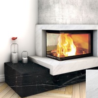 Портал для каміна Bravo Техно-2 Polaris + Nero Marquina мармур білий/чорний кутовий Портал для каміна Bravo Техно-2 Polaris + Nero Marquina мармур білий/чорний кутовий