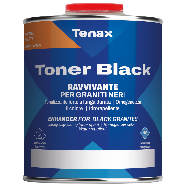 Просочення захисне Tenax Toner Black 0,25 л, водо- масло- брудовідштовхувальне, тонуюче, для чорного граніту