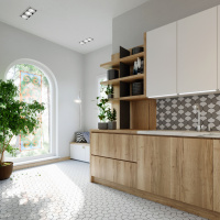 Мозаїка керамічна Kotto Ceramica SCALES SC 6024 White 240 x 240 x 9 (0,037 m.2)