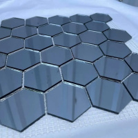Мозаїка дзеркальна DecorStoneHub Zs-hex-G графітова 304х303 мм шестикутник для оформлення камінів Мозаїка дзеркальна DecorStoneHub Zs-hex-G графітова 304х303 мм шестикутник для оформлення камінів