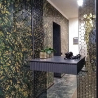 Мозаїка дзеркальна DecorStoneHub Zs-hex-G графітова 304х303 мм шестикутник для оформлення камінів Мозаїка дзеркальна DecorStoneHub Zs-hex-G графітова 304х303 мм шестикутник для оформлення камінів