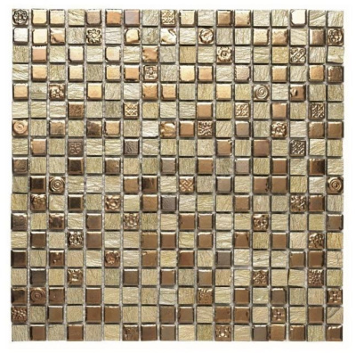 Мозаика Dune 186544 Thea 30*30 золотистая керамическая