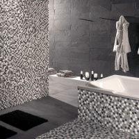 Мозаїка Dune Rio Cinza 26*26 біла сіра чорна Мозаїка Dune Rio Cinza 26*26 біла сіра чорна