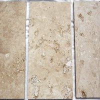 Плитка з травертину Light Filled and Honed 1,2х20,3х40,6 см, бежева матова заповнена шліфована Standart 2-nd ch. Плитка з травертину Light Filled and Honed 1,2х20,3х40,6 см, бежева матова заповнена шліфована Standart 2-nd ch.