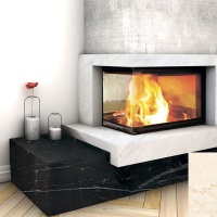 Портал для каміна Bravo Техно-2 Botticino + Nero Marquina мармур бежевий/чорний кутовий Портал для каміна Bravo Техно-2 Botticino + Nero Marquina мармур бежевий/чорний кутовий