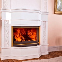 Портал для каміна Bravo Мілано Polaris мармур білий прямий Портал для каміна Bravo Мілано Polaris мармур білий прямий