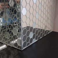 Мозаїка дзеркальна DecorStoneHub Zs-hex-ZS срібляста з сатином 304х303 мм шестигранник для колон Мозаїка дзеркальна DecorStoneHub Zs-hex-ZS срібляста з сатином 304х303 мм шестигранник для колон