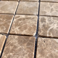 Мозаїка з мармуру Матова МКР-3СВА (47x47) Emperador Dark TR Мозаїка з мармуру Матова МКР-3СВА (47x47) Emperador Dark TR