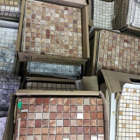 Мозаїка з мармуру Полірована МКР-2П (23x23) 6 мм Terracotta Mix