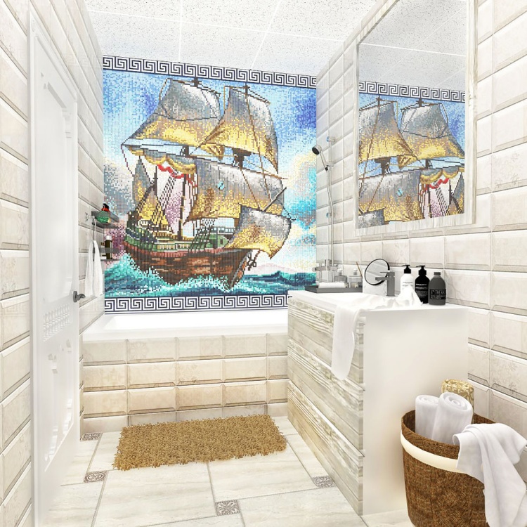 Мозаичное панно D-CORE 1800*1851 мм. pb18.