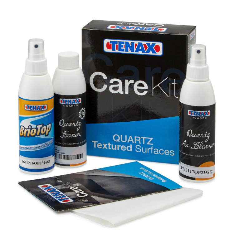 Набір Tenax Care Kit Quartz Textured 3х150 мл для захисту та догляду за кварцовими поверхнями