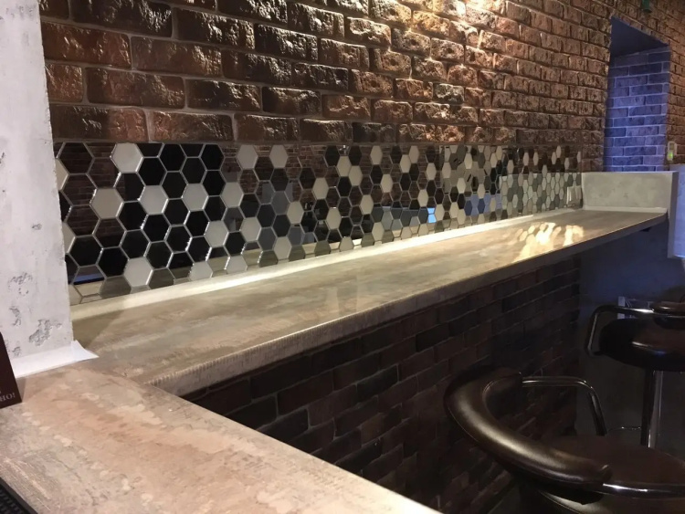 Мозаїка дзеркальна DecorStoneHub Zs-hex-ZSG сріблясто-графітовий мікс з сатином 304х303 мм гексагон