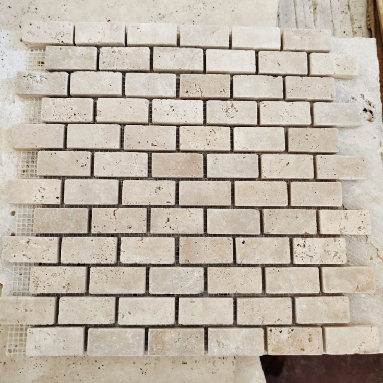 Мозаика из травертина матовая МКР-11СВ 199