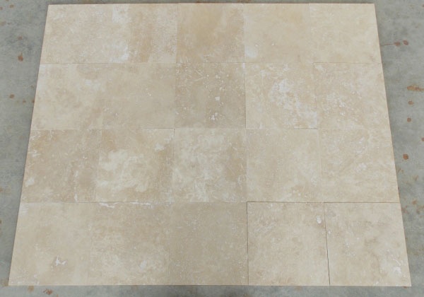 Плитка з травертину Light Filled and Honed 1,2 х40, 6х40, 6 см, бежева матова заповнена шліфована Export