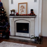 Портал для каміна Bravo Тулуза Botticino + Emperador Dark мармур бежевий/коричневий прямий Портал для каміна Bravo Тулуза Botticino + Emperador Dark мармур бежевий/коричневий прямий