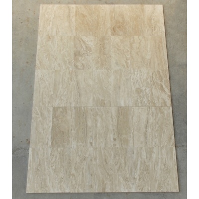 Плитка з травертину Light vein cut (Daino Reale) Filled and Honed 1,2 х30, 5х61 см, бежева матова заповнена шліфована Export