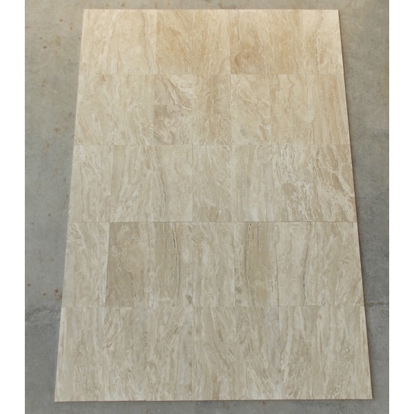 Плитка з травертину Light vein cut (Daino Reale) Filled and Honed 1,2 х30, 5х61 см, бежева матова заповнена шліфована Export