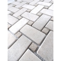 Мозаїка Vivacer N49 Beige Marble Mosaic Tumbled Basket Weave