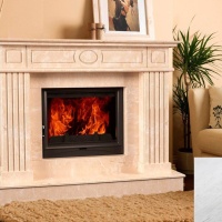 Портал для каміна Bravo Омар Polaris мармур білий прямий Портал для каміна Bravo Омар Polaris мармур білий прямий