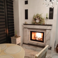 Портал для каміна Bravo Омар Polaris мармур білий прямий Портал для каміна Bravo Омар Polaris мармур білий прямий