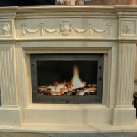 Портал для камина Bravo Амстердам Crema Marfil мрамор бежевый прямой