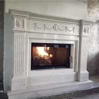 Портал для камина Bravo Амстердам Crema Marfil мрамор бежевый прямой