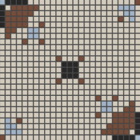 Мозаика из керамогранита Kotto Ceramica MI7 K060800 Lviv Legends рапорт Beige/Lapislazzuli/Noce/Nero