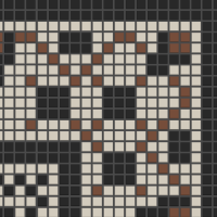 Мозаика из керамогранита Kotto Ceramica MI7 K060800 Lviv Legends рапорт Beige/Lapislazzuli/Noce/Nero