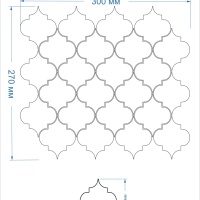 Мозаїка керамічна Kotto Ceramica ARABESKA A 6008 Steel Blue 270х300х9 (64х68) 0,063 м2 Мозаїка керамічна Kotto Ceramica ARABESKA A 6008 Steel Blue 270х300х9 (64х68) 0,063 м2