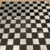 Мозаїка дзеркальна DecorStoneHub Zs-mix-SG графітова з сатином 330х330 мм шаховий малюнок для декору Мозаїка дзеркальна DecorStoneHub Zs-mix-SG графітова з сатином 330х330 мм шаховий малюнок для декору