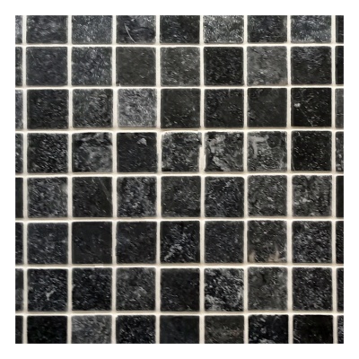 Мозаика из мрамора черная матовая МКР-3СВ 197