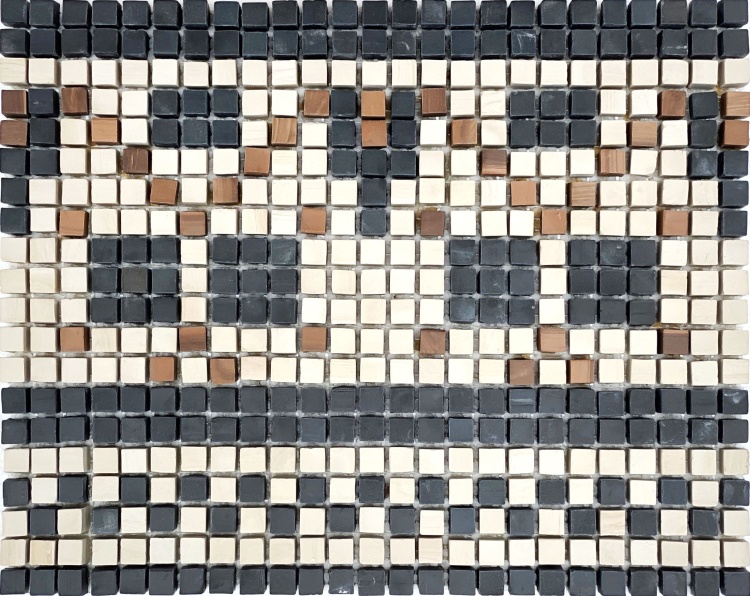 Мозаїка з керамограніту Kotto Ceramica MI7 K060802 Lviv Legends фриз Beige/Noce/Nero