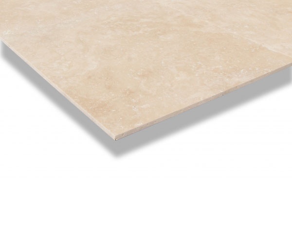 Плитка із травертину Light Filled and Honed 1,2х61х61 см, бежева матова заповнена шліфована Export