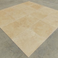 Плитка із травертину Light Filled and Honed 1,2х61х61 см, бежева матова заповнена шліфована Export Плитка із травертину Light Filled and Honed 1,2х61х61 см, бежева матова заповнена шліфована Export
