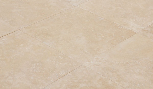 Плитка із травертину Light Filled and Honed 1,2х61х61 см, бежева матова заповнена шліфована Export