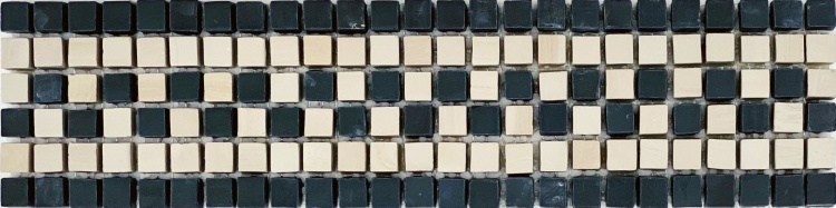 Мозаика из керамогранита Kotto Ceramica MI7 K060803 Lviv Legends фриз Beige/Nero