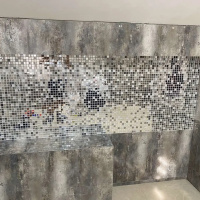 Мозаїка дзеркальна DecorStoneHub Zs-mix-ZSG сріблясто-графітовий мікс з сатином 304х304 мм для бару Мозаїка дзеркальна DecorStoneHub Zs-mix-ZSG сріблясто-графітовий мікс з сатином 304х304 мм для бару