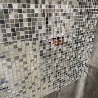 Мозаїка дзеркальна DecorStoneHub Zs-mix-ZSG сріблясто-графітовий мікс з сатином 304х304 мм для бару Мозаїка дзеркальна DecorStoneHub Zs-mix-ZSG сріблясто-графітовий мікс з сатином 304х304 мм для бару