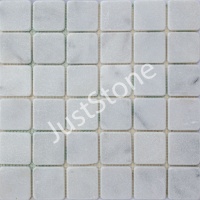 Мозаїка з мармуру Матова МКР-3СВ (47x47) White BI Мозаїка з мармуру Матова МКР-3СВ (47x47) White BI